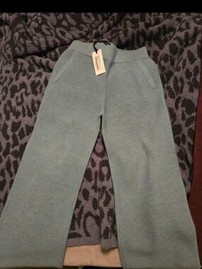The Reset R label essential pant in seamoss size xs NWT